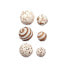 Фото #3 товара Set of Decorative Balls Коричневый Белый (12 штук)