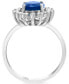 ფოტო #3 პროდუქტის EFFY® Sapphire (1-7/8 ct. t.w.) & Diamond (3/8 ct. t.w.) Halo Ring in 14k Gold (Also available in Emerald and White Gold)