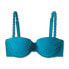 Women's Light Lift Shirred Underwire Bikini Top - Shade & Shore Teal Blue 34DD