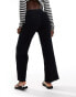 Фото #4 товара Abercrombie & Fitch crochet wide leg trousers in black