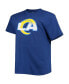Фото #3 товара Men's Matthew Stafford Royal Los Angeles Rams Big and Tall Player Name and Number T-shirt