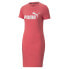 Puma Ess Slim Short Sleeve T-Shirt Dress Womens Size XS Casual 84834935