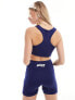 Prince co-ord racer back crop top in navy M - фото #3