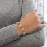 Charming bracelet with orange opals and Swarovski crystals 33105.1