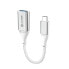 Фото #1 товара Alogic Super Ultra USB 3.1 USB-C to USB-A Adapter - 15cm - Silver - 0.15 m - USB C - USB A - USB 3.2 Gen 1 (3.1 Gen 1) - 5000 Mbit/s - Silver