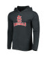 ფოტო #3 პროდუქტის Men's Heather Red, Heather Charcoal St. Louis Cardinals Meter Pullover Hoodie and Joggers Set