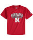 Big Boys Scarlet Nebraska Huskers Jersey T-shirt