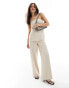 Фото #2 товара Nobody's Child Layla wide leg trouser co-ord in cream