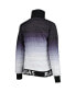 Women's Black, Silver Las Vegas Raiders Color Block Full-Zip Puffer Jacket