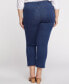 Фото #3 товара Plus Size Waist Match Marilyn Straight Ankle Jeans