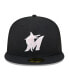 Фото #3 товара Men's Black Miami Marlins 2024 Mother's Day On-Field 59FIFTY Fitted Hat