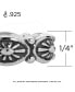 ფოტო #2 პროდუქტის Sterling Silver Women's Ring, Concha Design, Sizes 5 - 10