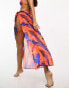 Фото #3 товара Public Desire abstract print chiffon maxi sarong in multi