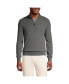 ფოტო #1 პროდუქტის Big & Tall Fine Gauge Cashmere Quarter Zip Sweater