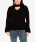 ფოტო #1 პროდუქტის Plus Size Zoe Long Bell Sleeve Sweater