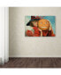 Фото #3 товара Vintage Apple Collection 'Halloween Girl Blue Sky Pumpkin' Canvas Art - 30" x 47"