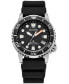 ფოტო #1 პროდუქტის Eco-Drive Unisex Promaster Dive Black Strap Watch 37mm