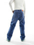 Фото #8 товара Bershka baggy jeans in blue