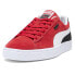 Фото #2 товара Puma Suede Pinstripe Sports Club Lace Up Mens Red Sneakers Casual Shoes 3988730