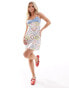 Фото #2 товара Vero Moda Petite satin mini slip dress in abstract fruit print