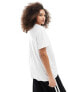 Pieces oversized t-shirt in white XS - фото #7