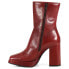 Diba True Mont Pelier Platform Womens Red Casual Boots 43411-628