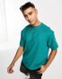 Фото #1 товара Another Influence heavy pique t-shirt in green