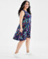 Фото #3 товара Plus Size Floral Sleeveless Flip Flop Dress, Created for Macy's