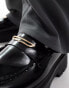 Фото #2 товара ASOS DESIGN chunky loafers in black with snaffle