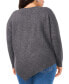 ფოტო #8 პროდუქტის Plus Size Asymmetric-Hem Sweater