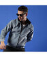 Men's Grey Zip-Front Jacket With Fleece Detail