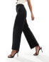 Фото #1 товара & Other Stories stretch cropped tailored trousers with flare leg in black