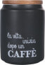 Фото #4 товара Villa d'Este Home Tivoli Gres Coffee Canister, Black, 11 x 15 cm