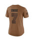 Фото #3 товара Women's Trevon Diggs Brown Distressed Dallas Cowboys 2023 Salute To Service Limited Jersey