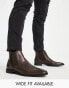 Фото #2 товара ASOS DESIGN chelsea boots in brown leather