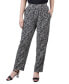 Фото #1 товара Petite Printed Slim Pull On Pants