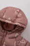 Фото #2 товара Куртка для малышей defacto Детская куртка с утеплителем и капюшоном "Сердечки"
