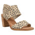 Фото #2 товара TOMS Majorca Cutout Leopard Block Heels Womens Size 6 B Casual Sandals 10016413