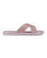 Фото #2 товара Women's Yorri Slip On Sparkly Cross-Band Flat Sandals