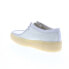 Фото #12 товара Clarks Wallabee Cup 26166218 Mens White Oxfords & Lace Ups Casual Shoes