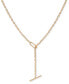 Фото #1 товара Gold-Tone Crystal 36" Toggle Lariat Necklace
