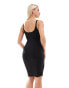 Фото #4 товара Mamalicious Maternity jersey midi dress with nursing funtion in black