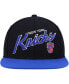 ფოტო #3 პროდუქტის Men's Black, Blue New York Knicks Team Script 2.0 Fitted Hat