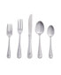 Фото #1 товара Riverridge Beaded 46 Piece Monogrammed Flatware Set - U, Service for 8