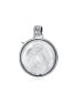ფოტო #2 პროდუქტის Unisex Large Round Statement Pegasus Medallion Celestial Blue Mythical Unicorn Pendant Necklace For Women For Men Teen Oxidized .925 Sterling Silver