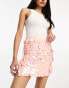 ASOS DESIGN sequin mini skirt in pink