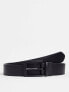 Фото #1 товара ASOS DESIGN slim reversible faux leather belt in black and snake