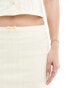 Фото #5 товара ASOS DESIGN pointelle mini skirt co ord in light yellow