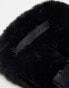 Фото #4 товара ASOS 4505 Ski faux fur mittens in black