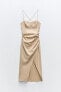 Фото #9 товара Платье миди из смесового льна ZARA
